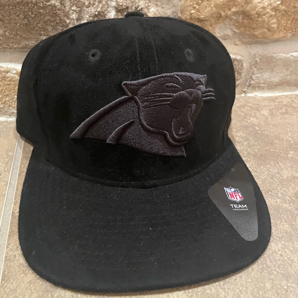 All Black Carolina Panthers New Era SnapBack Hat